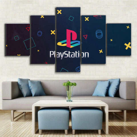 PlayStation Gaming Arena Logo Wall Art Decor Canvas Printing