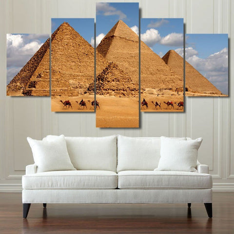 Pyramid Egypt Desert Wall Art Decor Canvas Printing