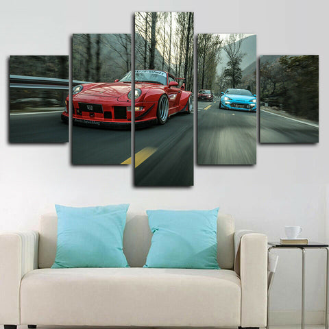 RWB Porsche Rocket Bunny GT86 Wall Art Decor Canvas Printing