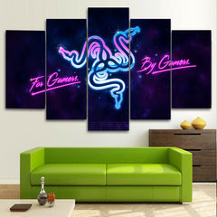 Razer Logo Gamer Wall Art Decor Canvas Printing