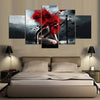 Image of Red Hair Girl Wall Art Decor Canvas Printing