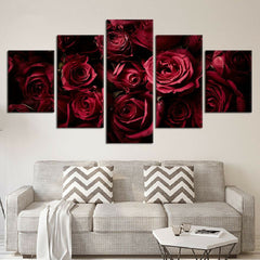 Red Roses Flower Wall Art Decor Canvas Printing