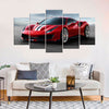 Image of Red Sports Car Wall Art Decor Canvas Printing