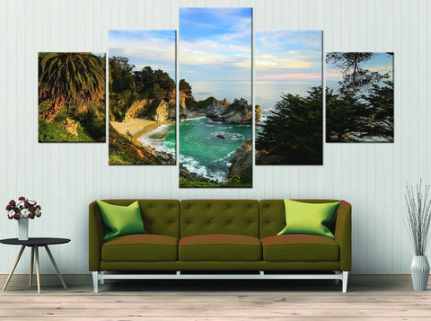 Rocky Beach Wall Art Decor Canvas Printing