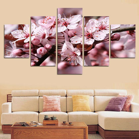 Sakura Japanese Cherry Blossom Flower Wall Art Decor Canvas Printing