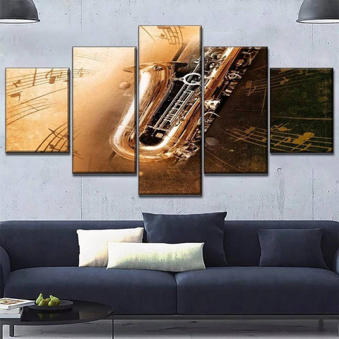 Saxophone Jazz Musician Wall Art Decor Canvas Printing