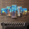 Image of Seattle Starry Night Wall Art Decor Canvas Printing