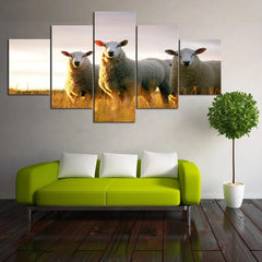 Sheep Farm Animals Wall Art Decor Canvas Printing