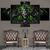 Image of Skull Dragon Evil Wall Art Decor Canvas Printing