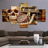 Image of Skull Pirate Treasure Wall Art Decor Canvas Printing