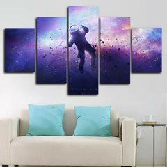 Space Astronaut Galaxy Stars Universe Wall Art Decor Canvas Printing