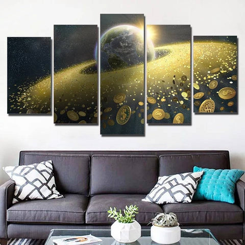 Space Galaxy Wall Art Decor Canvas Printing