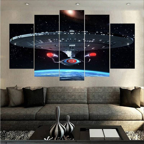 Spaceship Wall Art Decor Canvas Printing