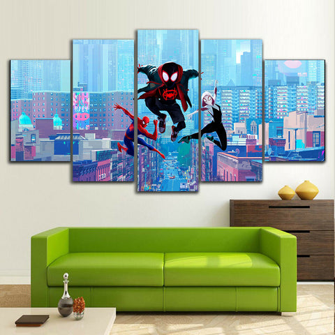 Spider Man Into Spider Verse Wall Art Decor Canvas Printing