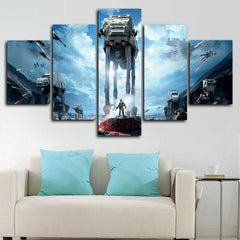 Star Wars AT-AT Walker Battlefront Wall Art Decor Canvas Printing