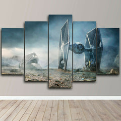 Star Wars Tie Fighter Wall Art Decor Canvas Printing