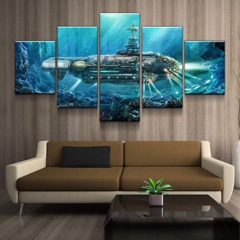 Steampunk Submarine Wall Art Decor Canvas Printing