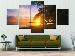 Sunshine Caribbean Beach Wall Art Decor Canvas Printing