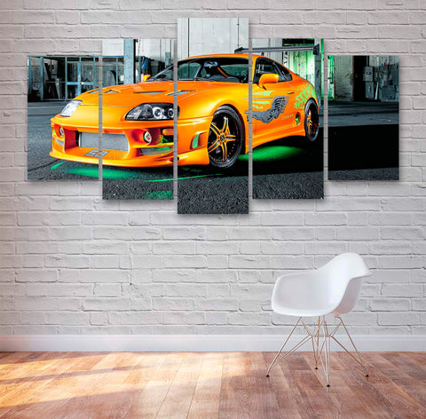 Supra Fast And Furious Style Car Wall Art Decor Canvas Printing