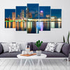 Image of Tampa Florida Downtown Skyline Wall Art Decor Canvas Printing