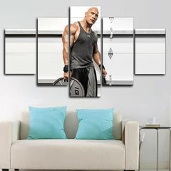 The Rock Dwayne Johnson Gym Wall Art Decor Canvas Printing