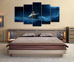 Titanic Ice burg Ship Wall Art Decor Canvas Printing