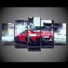 Image of Toyota Supra Red Car Wall Art Decor Canvas Printing