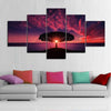 Image of Tree Overlooking Ocean Sunset Wall Art Decor Canvas Printing