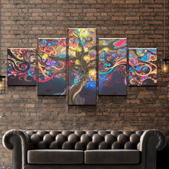 Tree of Life Colorful Wall Art Decor Canvas Printing
