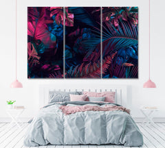 Tropical Palm Leaves Wall Art Decor Canvas Printing-3Panels