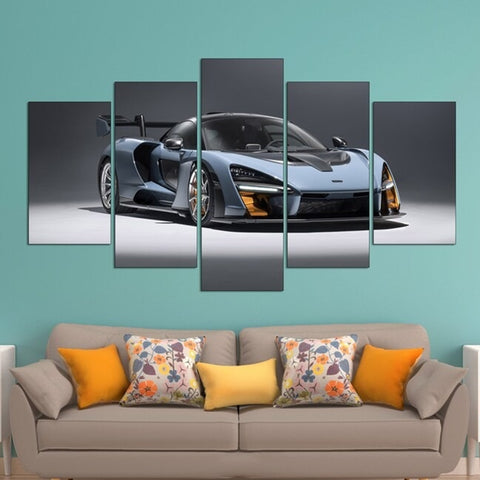 Victory Grey 2018 McLaren Senna Wall Art Decor Canvas Printing