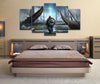 Image of Viking Warrior Battle Wall Art Decor Canvas Printing