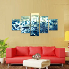 Water Drops Rain Abstract Wall Art Decor Canvas Printing