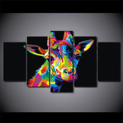 Watercolor Giraffe Wall Art Decor Canvas Printing
