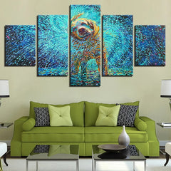 Wet Dog Shaking Water Abstract Wall Art Decor Canvas Printing