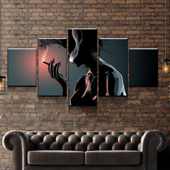 Women Smoke Cigar Wall Art Decor Canvas Printing