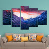 Image of Yosemite National Park Sunset Wall Art Decor Canvas Printing