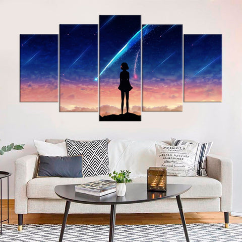 Your Name Anime Nursery Wall Art Decor Canvas Printing