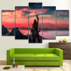 Zero Dawn Game Sunset Wall Art Decor Canvas Printing