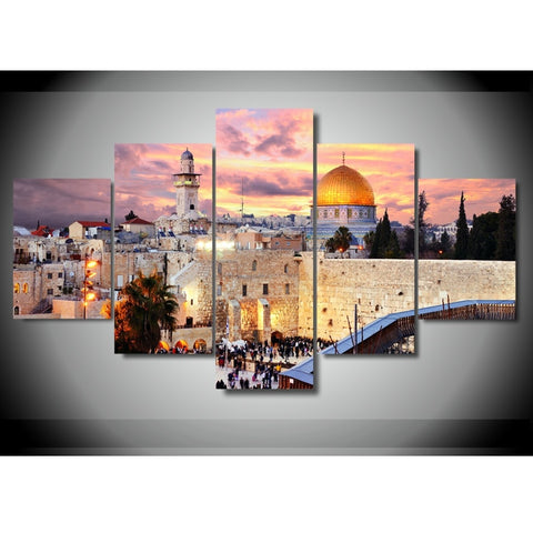 Jerusalem Modular Wall Art Canvas Print Decor - CozyArtDecor