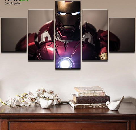 Superhero Iron Man Wall Art Canvas Print Decor - CozyArtDecor