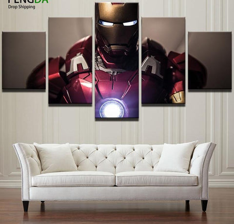 Superhero Iron Man Wall Art Canvas Print Decor - CozyArtDecor