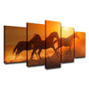 Image of Galloping 3 Horses Sunset Wall Decor Art - CozyArtDecor