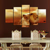 Image of Couple Lions Sunset Wall Art Decor - CozyArtDecor