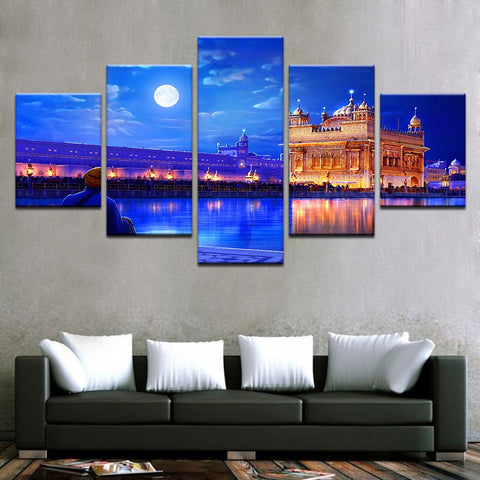 Indian Golden Temple Wall Art Decor - CozyArtDecor