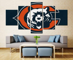 Chicago Bears Sports Wall Art Canvas Print Decor