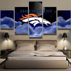 Denver Broncos Canvas Wall Art Print Decor