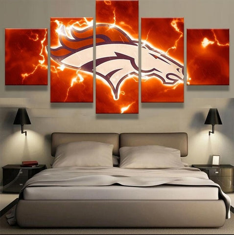 Denver Broncos Sports Wall Art Canvas Decor - CozyArtDecor