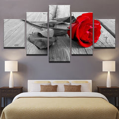 Beautiful Red Rose Wall Art Canvas Print Decor - CozyArtDecor