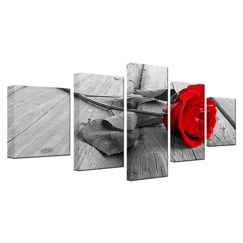 Beautiful Red Rose Wall Art Canvas Print Decor - CozyArtDecor